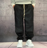 PANTALACCIO TASCONE CARGO EFFETTO MARTELLATO - ART. MORATA 2 - HAMEN - COL. NERO