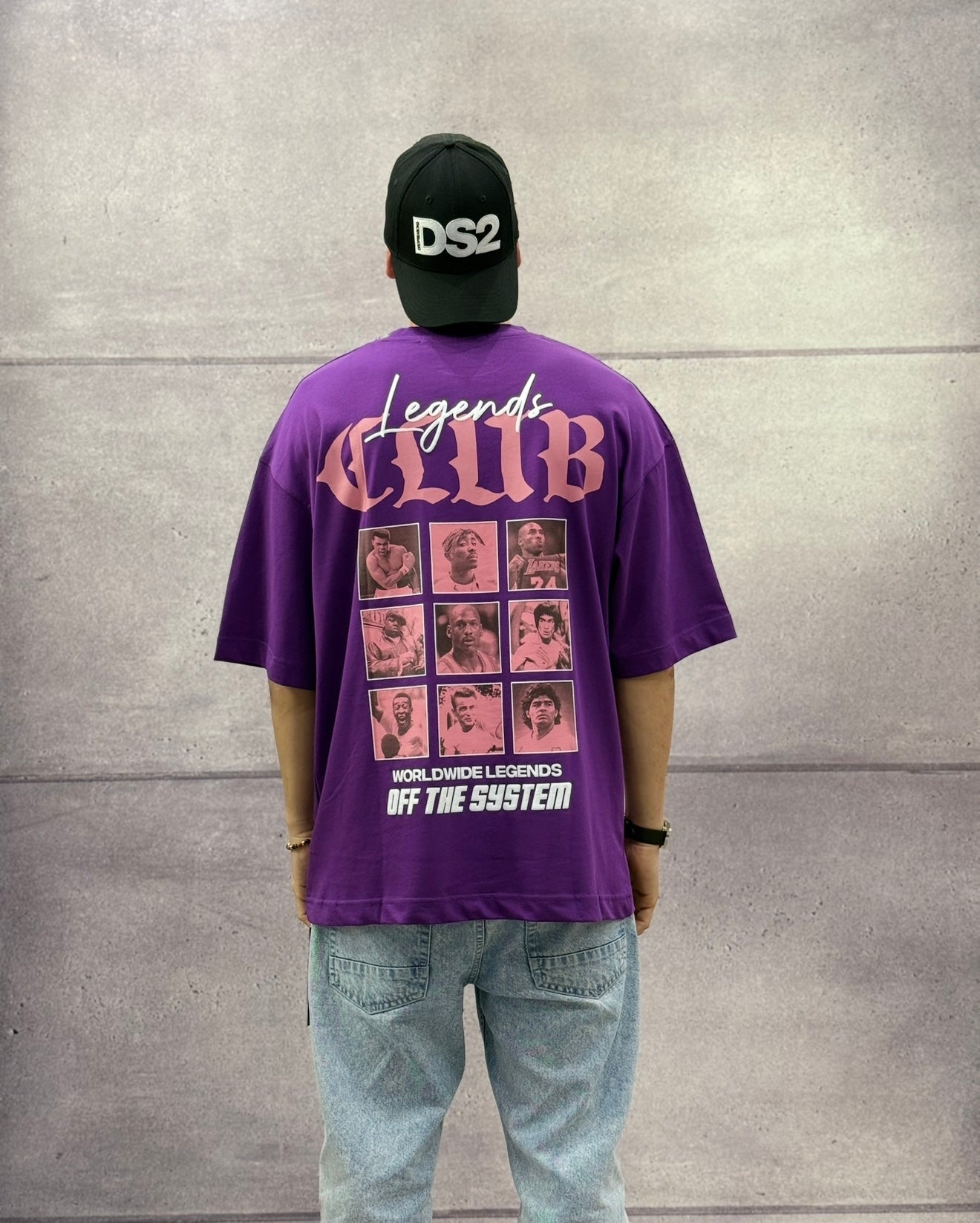 T-SHIRT OVERSIZE OFF THE SYSTEM LEGENDS CLUB - PLUS EIGHTEEN - ART. OV-6217