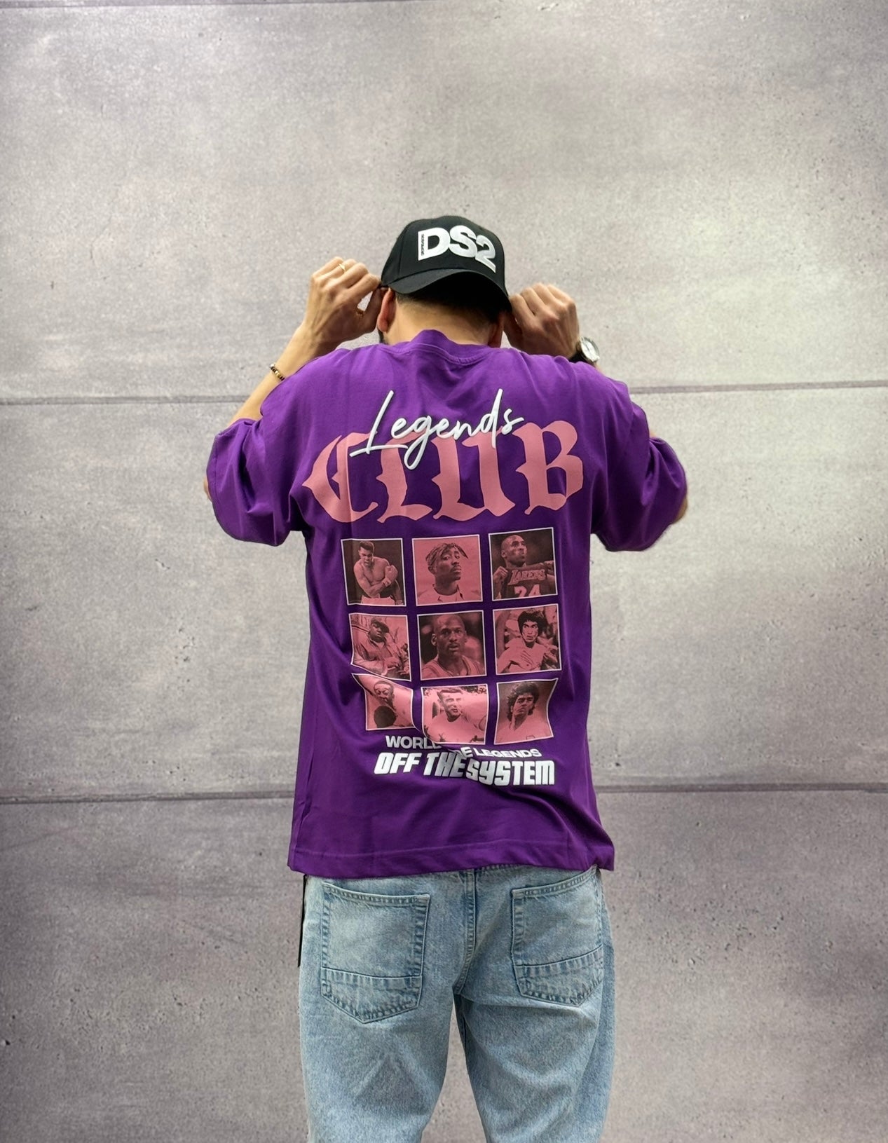 T-SHIRT OVERSIZE OFF THE SYSTEM LEGENDS CLUB - PLUS EIGHTEEN - ART. OV-6217