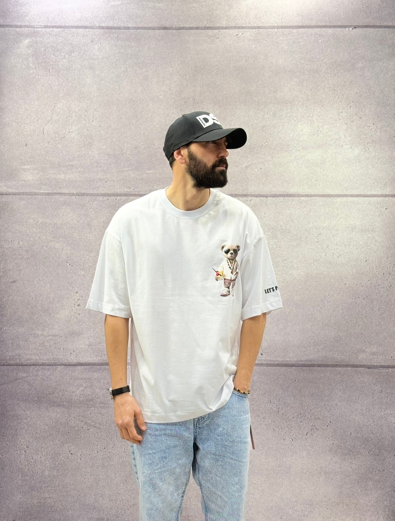 T-SHIRT OVERSIZE OFF THE SYSTEM ORSO  - PLUS EIGHTEEN - ART. PA-6994