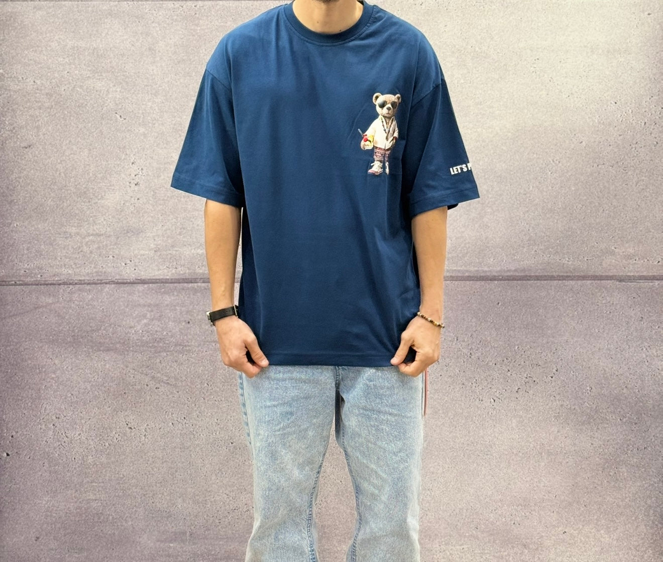T-SHIRT OVERSIZE OFF THE SYSTEM ORSO  - PLUS EIGHTEEN - ART. PA-6994