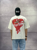 T-SHIRT OVERSIZE OFF THE SYSTEM BROKEN HEART - PLUS EIGHTEEN - ART. KS -6606
