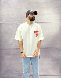 T-SHIRT OVERSIZE OFF THE SYSTEM BROKEN HEART - PLUS EIGHTEEN - ART. KS -6606