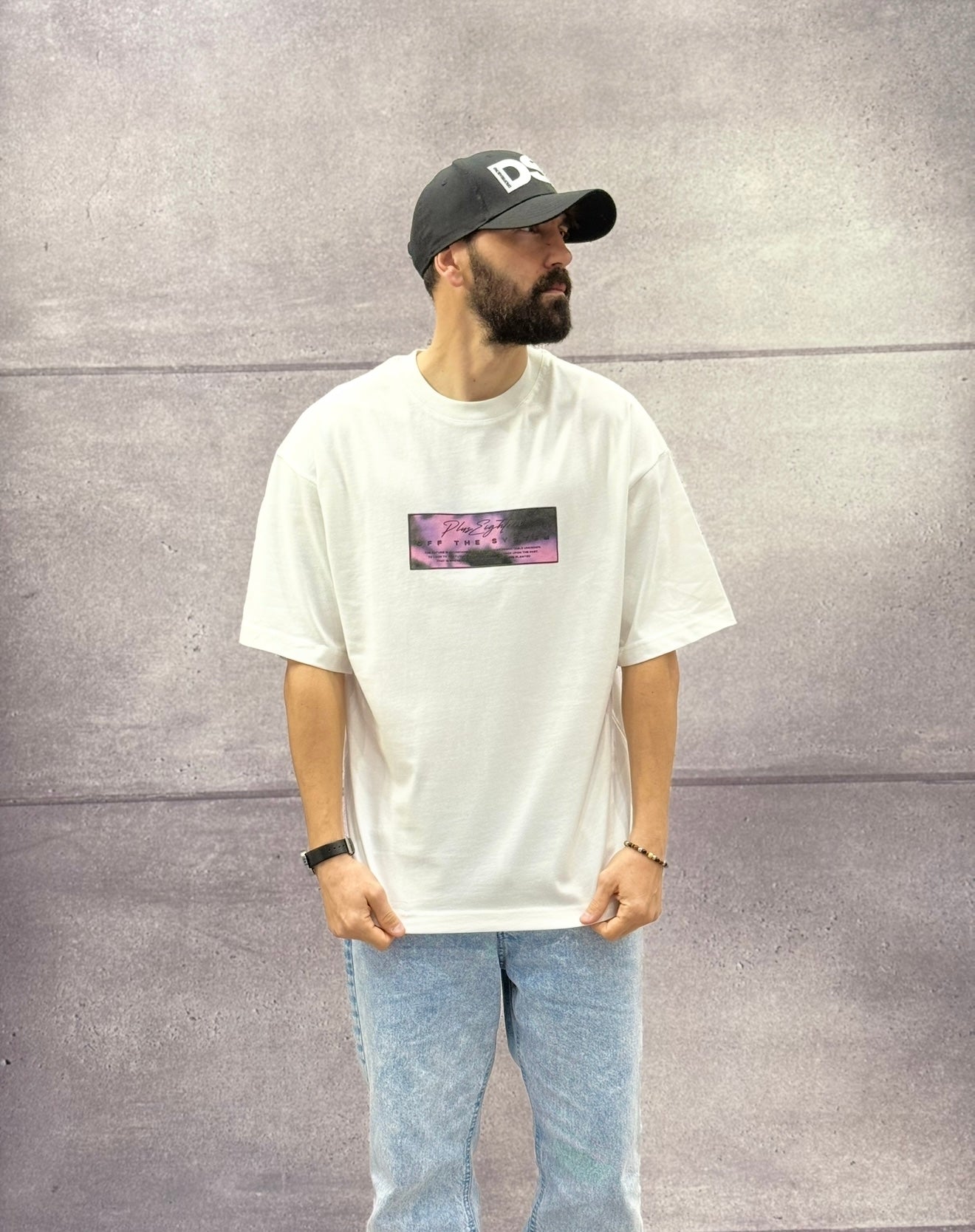 T-SHIRT OVERSIZE OFF THE SYSTEM NO MORE EXCUSES - PLUS EIGHTEEN - ART. OV-4254