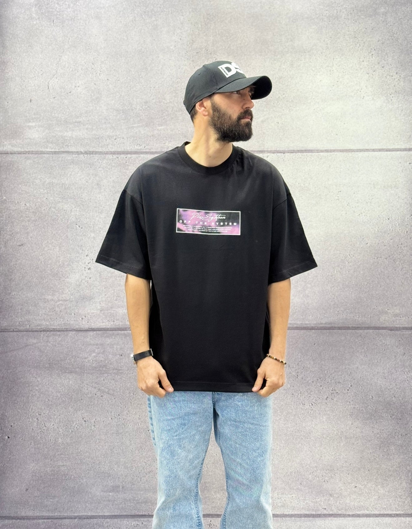 T-SHIRT OVERSIZE OFF THE SYSTEM NO MORE EXCUSES - PLUS EIGHTEEN - ART. OV-4254