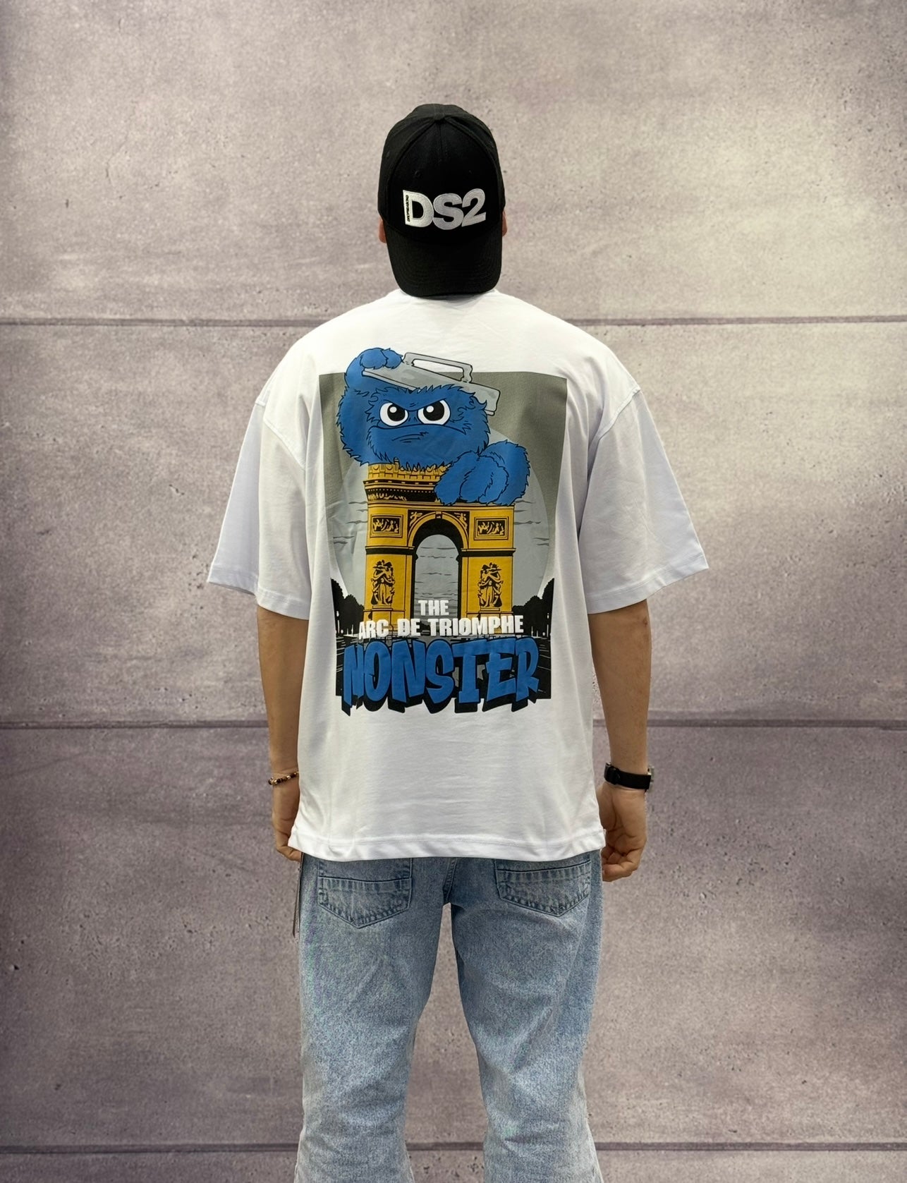 T-SHIRT OVERSIZE OFF THE SYSTEM MONSTER - PLUS EIGHTEEN - ART. ST-6513