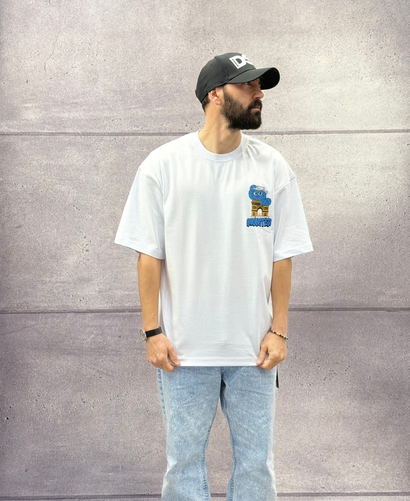 T-SHIRT OVERSIZE OFF THE SYSTEM MONSTER - PLUS EIGHTEEN - ART. ST-6513