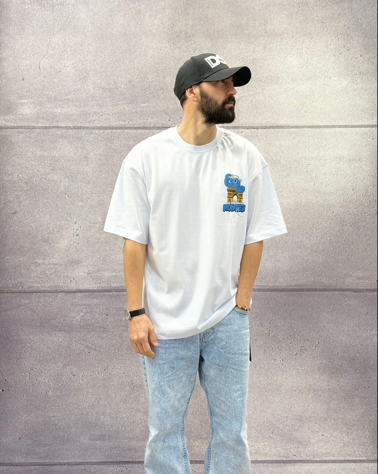 T-SHIRT OVERSIZE OFF THE SYSTEM MONSTER - PLUS EIGHTEEN - ART. ST-6513