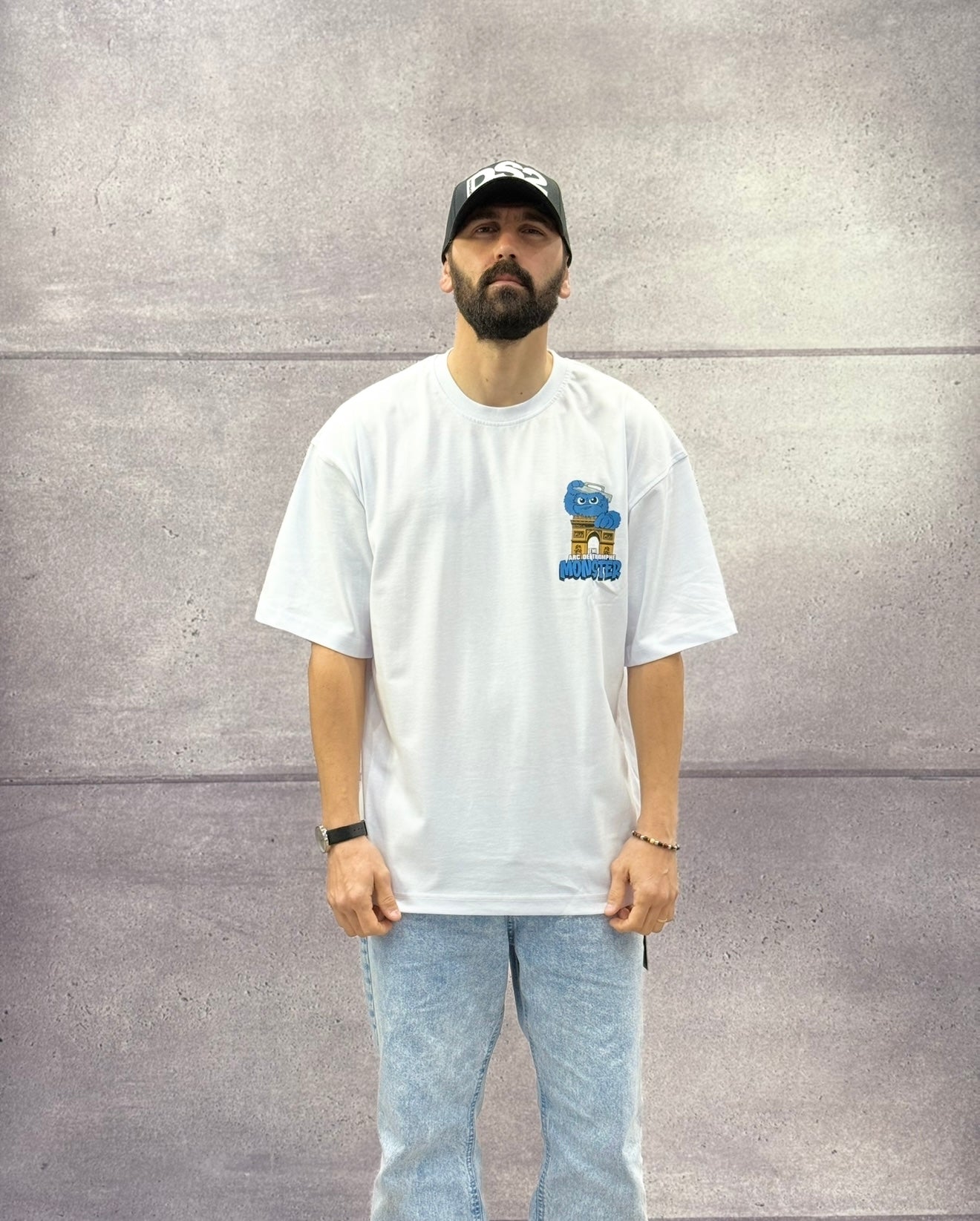 T-SHIRT OVERSIZE OFF THE SYSTEM MONSTER - PLUS EIGHTEEN - ART. ST-6513