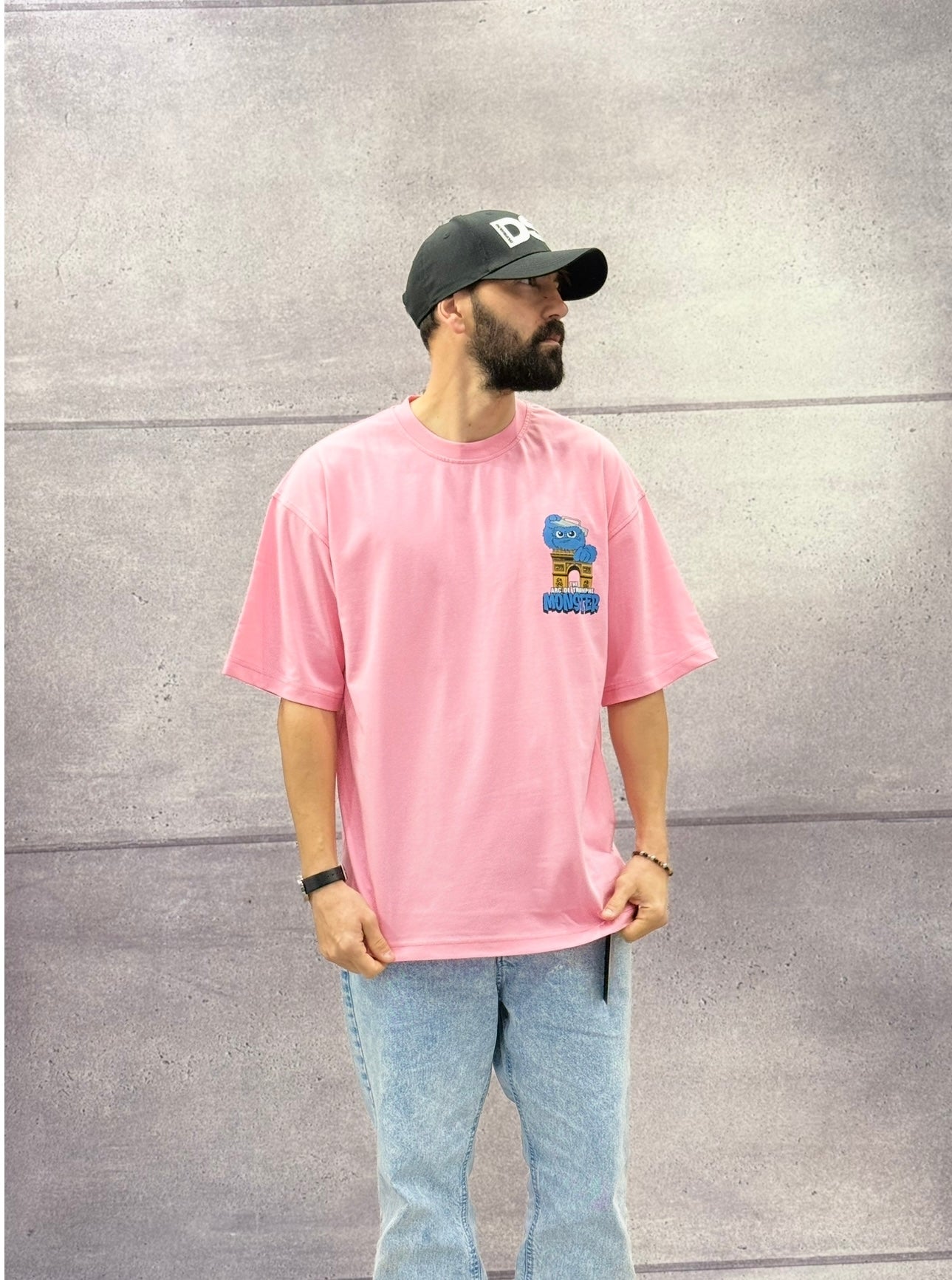T-SHIRT OVERSIZE OFF THE SYSTEM MONSTER - PLUS EIGHTEEN - ART. ST-6513