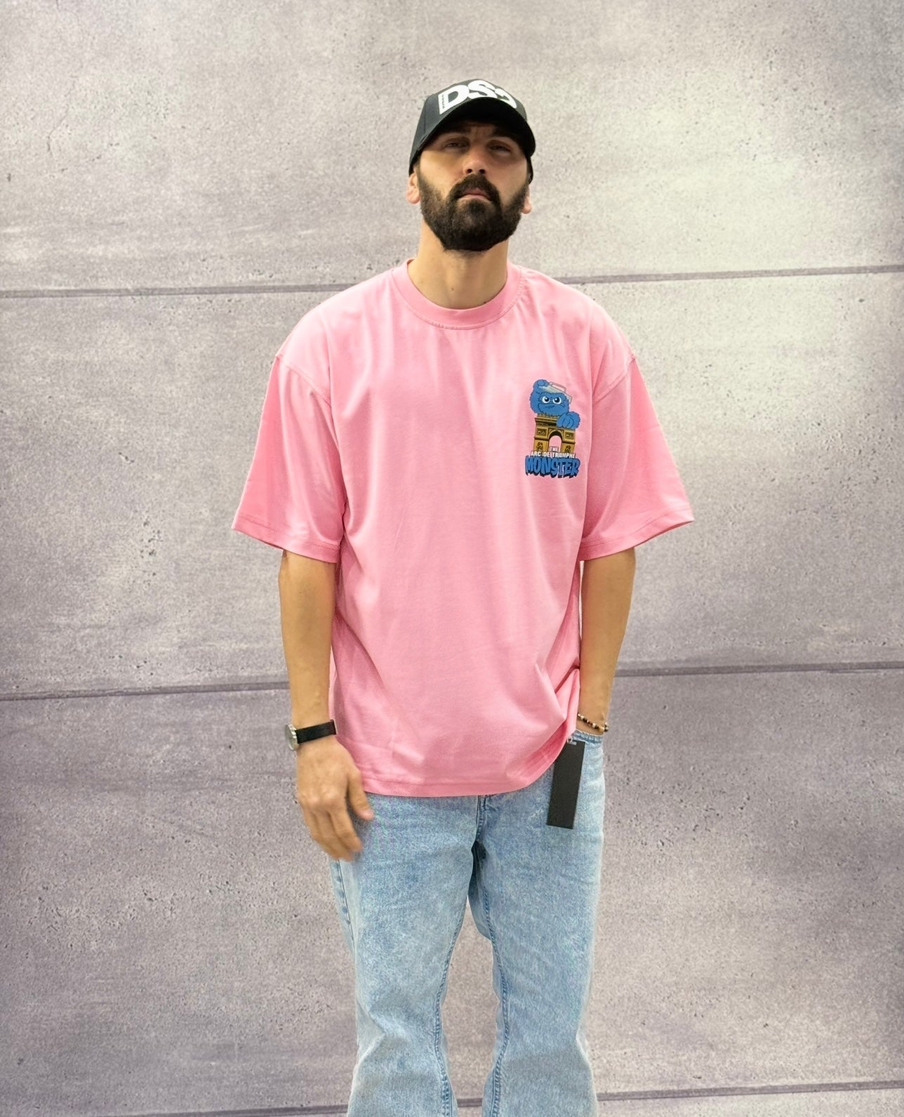 T-SHIRT OVERSIZE OFF THE SYSTEM MONSTER - PLUS EIGHTEEN - ART. ST-6513