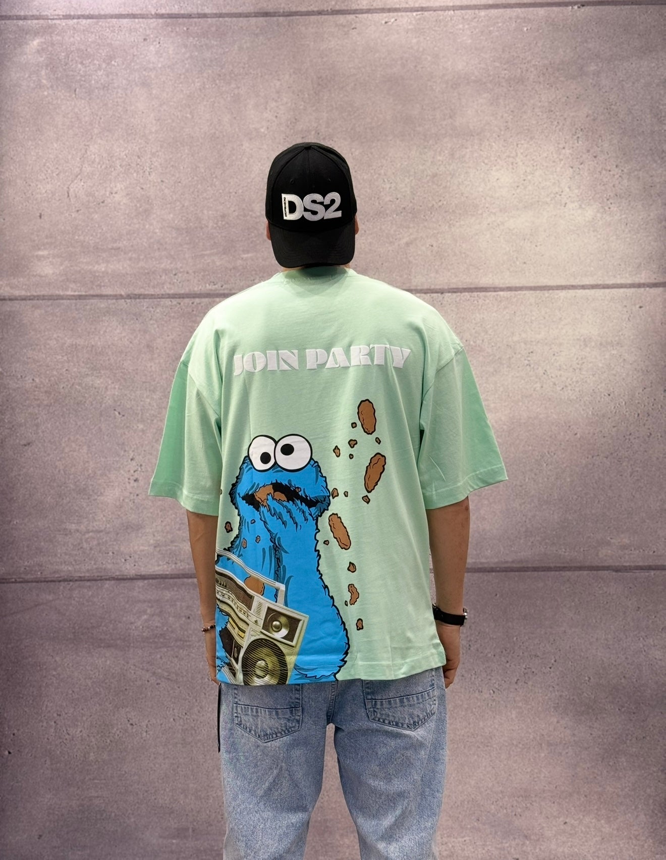 T-SHIRT OVERSIZE OFF THE SYSTEM JOIN PARTY - PLUS EIGHTEEN - ART. OV-6212