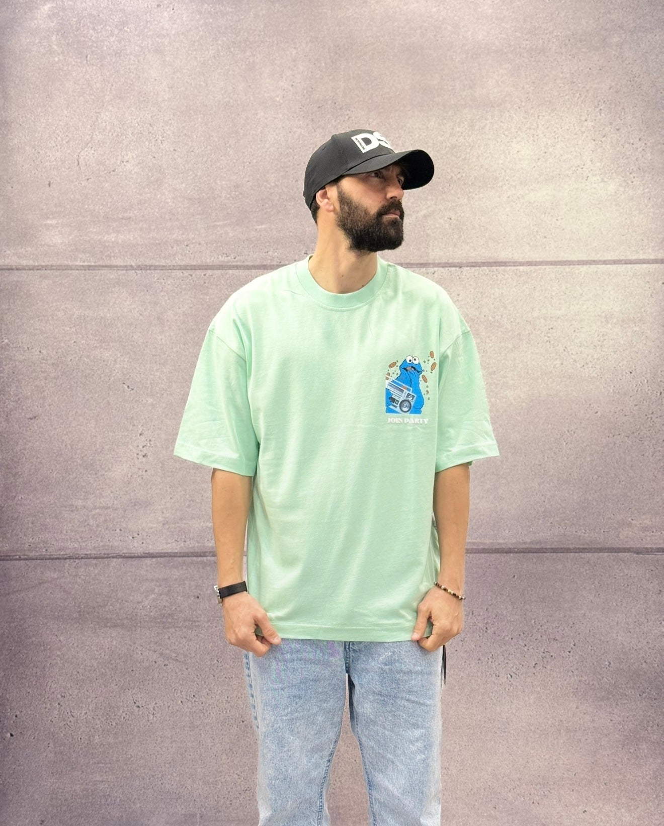 T-SHIRT OVERSIZE OFF THE SYSTEM JOIN PARTY - PLUS EIGHTEEN - ART. OV-6212