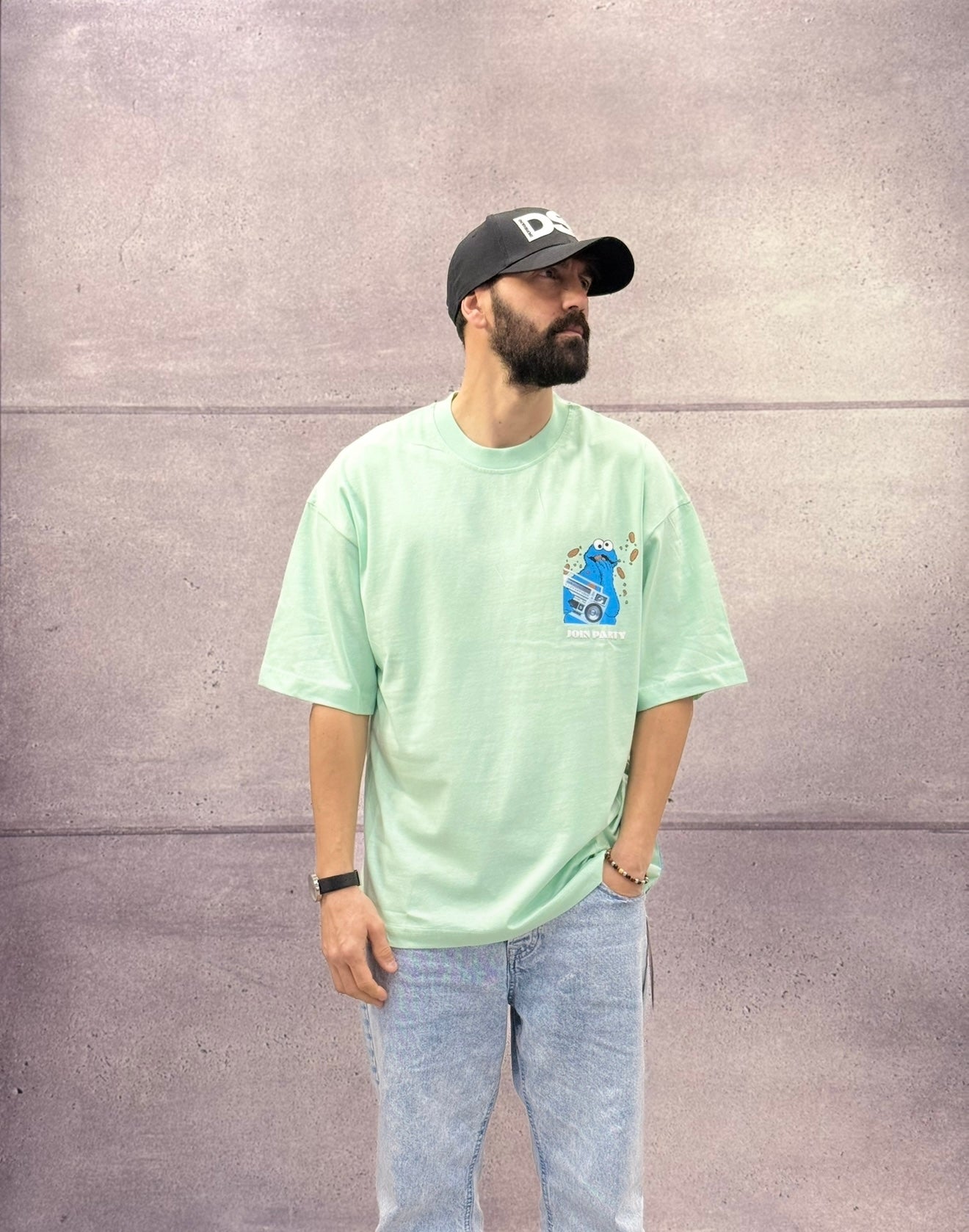 T-SHIRT OVERSIZE OFF THE SYSTEM JOIN PARTY - PLUS EIGHTEEN - ART. OV-6212