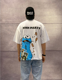 T-SHIRT OVERSIZE OFF THE SYSTEM JOIN PARTY - PLUS EIGHTEEN - ART. OV-6212