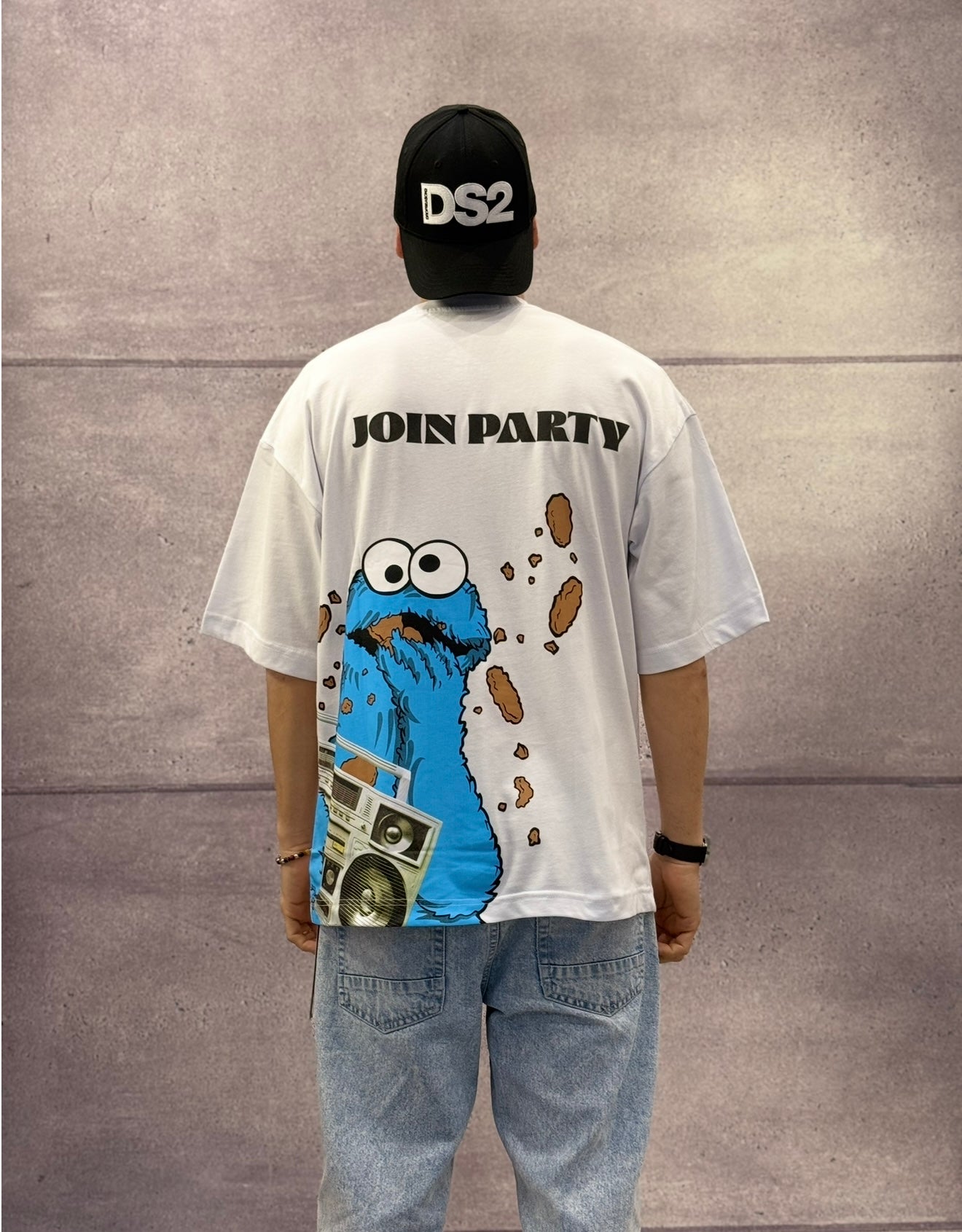 T-SHIRT OVERSIZE OFF THE SYSTEM JOIN PARTY - PLUS EIGHTEEN - ART. OV-6212