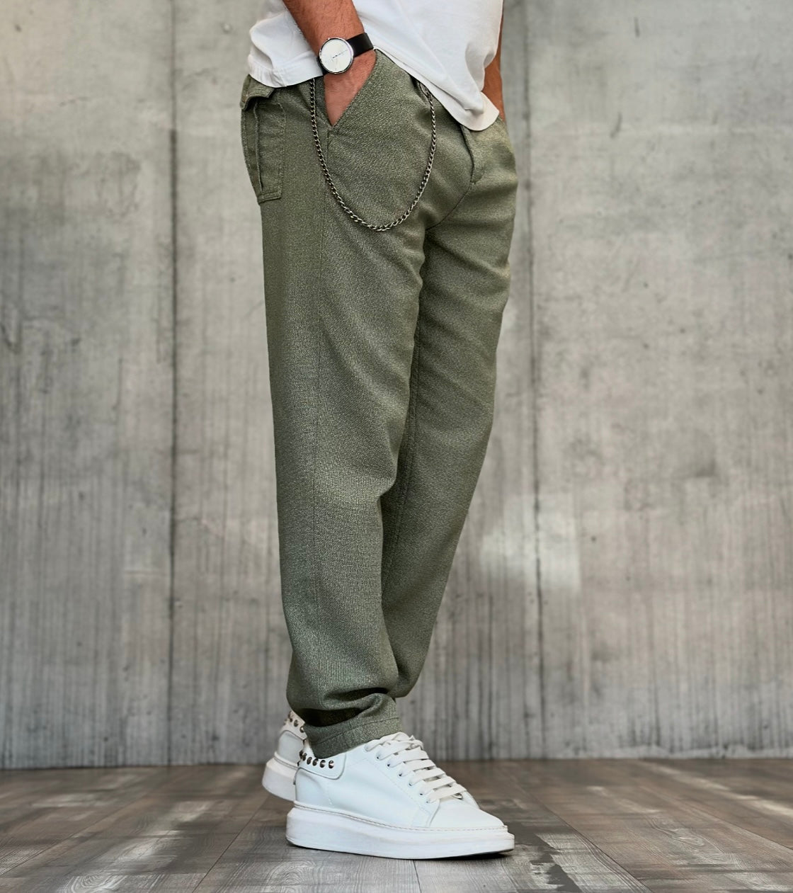 PANTALONE - BERNA - *ART. 24344957 - COL. VERDE MILITARE