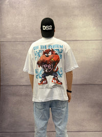 T-SHIRT OVERSIZE OFF THE SYSTEM TAZZ - PLUS EIGHTEEN - ART. OV-6229
