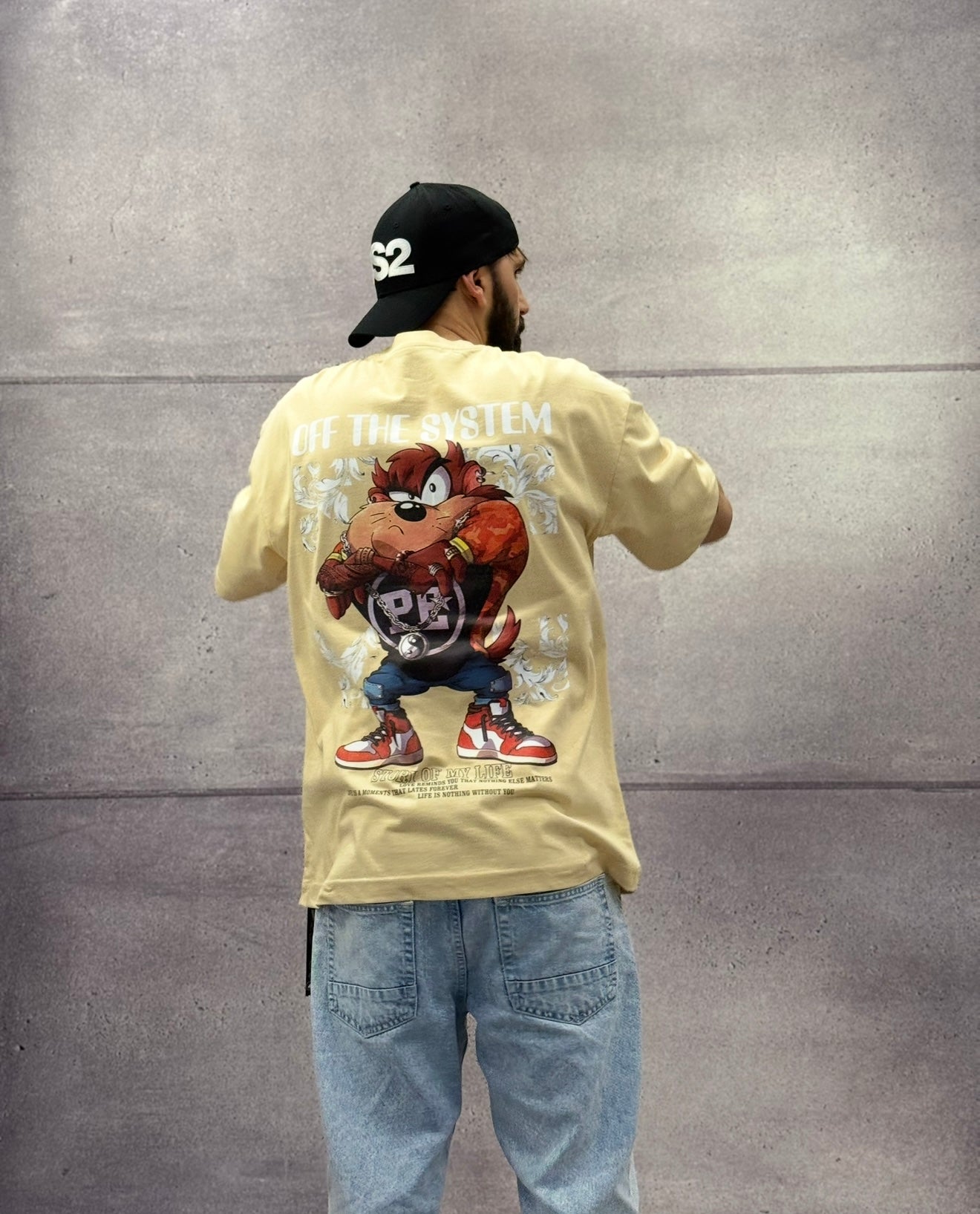 T-SHIRT OVERSIZE OFF THE SYSTEM TAZZ - PLUS EIGHTEEN - ART. OV-6229