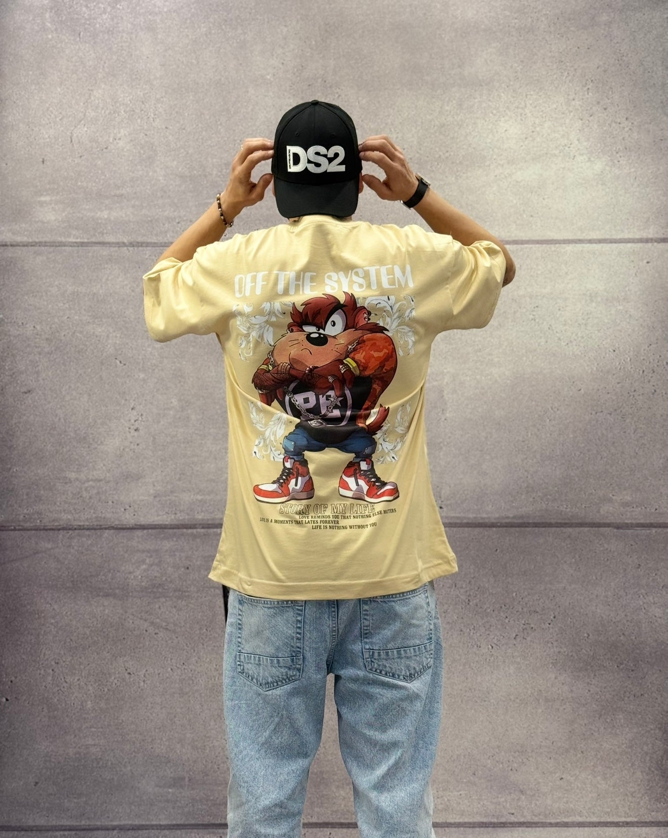 T-SHIRT OVERSIZE OFF THE SYSTEM TAZZ - PLUS EIGHTEEN - ART. OV-6229