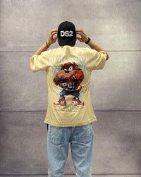 T-SHIRT OVERSIZE OFF THE SYSTEM TAZZ - PLUS EIGHTEEN - ART. OV-6229