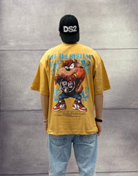 T-SHIRT OVERSIZE OFF THE SYSTEM TAZZ - PLUS EIGHTEEN - ART. OV-6229