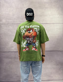 T-SHIRT OVERSIZE OFF THE SYSTEM TAZZ - PLUS EIGHTEEN - ART. OV-6229