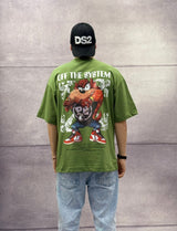 T-SHIRT OVERSIZE OFF THE SYSTEM TAZZ - PLUS EIGHTEEN - ART. OV-6229