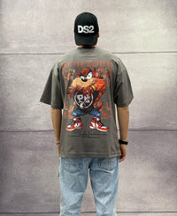 T-SHIRT OVERSIZE OFF THE SYSTEM TAZZ - PLUS EIGHTEEN - ART. OV-6229