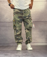 PANTALONE CARGO CON SPILLE - BERNA - ART. 25230130 - CAMOUFLAGE