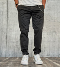 PANTALONE10 RASO PENCES CON CATENELLA - BL11 - ART. GILERA54 - COL. ASFALTO
