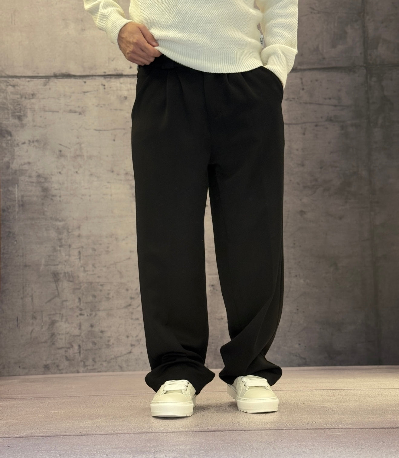 PANTALONE CON ELASTICO IN VITA - NEW JOB BRAND - ART. DANY 152 - COL. NERO