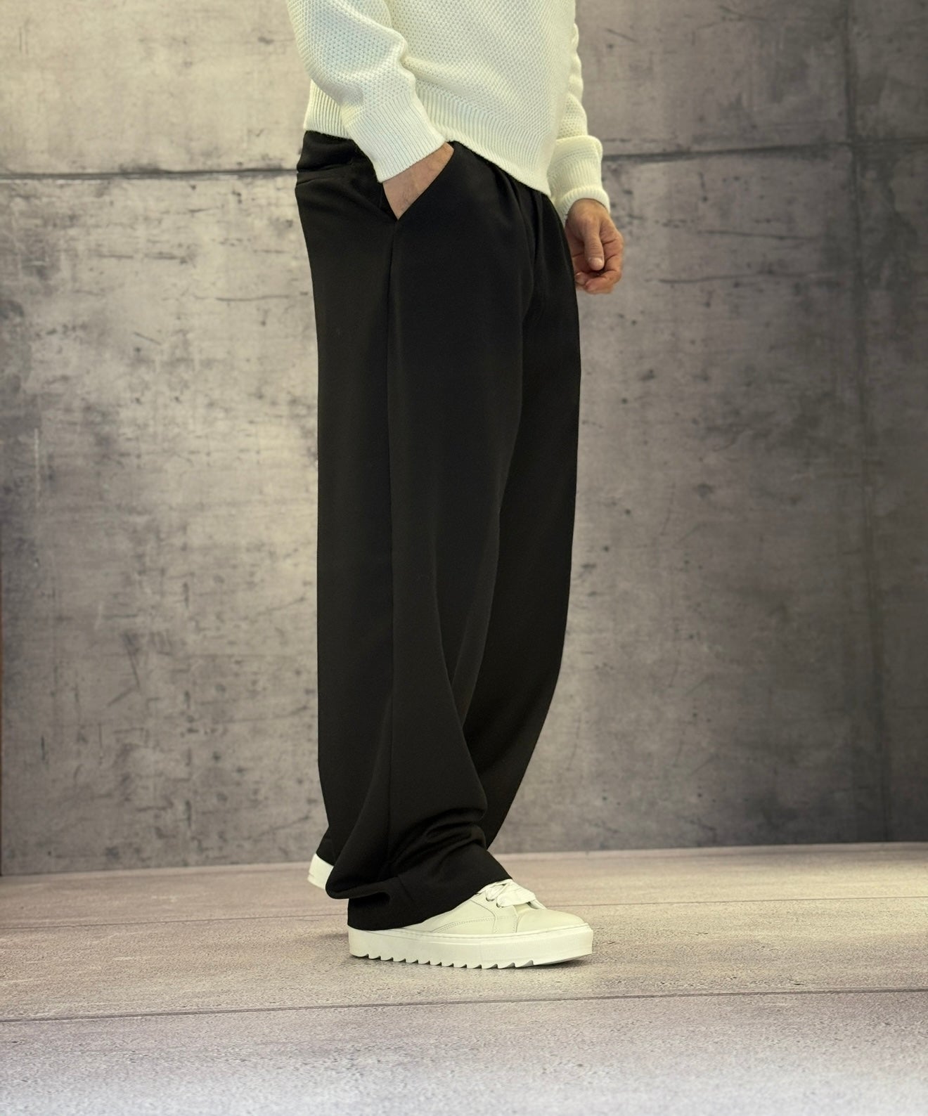 PANTALONE CON ELASTICO IN VITA - NEW JOB BRAND - ART. DANY 152 - COL. NERO