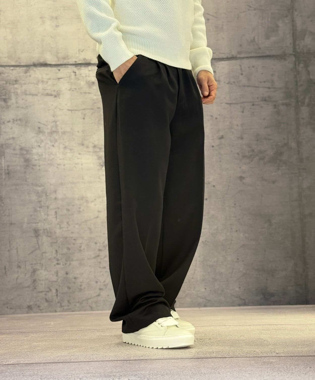 PANTALONE CON ELASTICO IN VITA - NEW JOB BRAND - ART. DANY 152 - COL. NERO