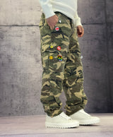 PANTALONE CARGO CON SPILLE - BERNA - ART. 25230130 - CAMOUFLAGE