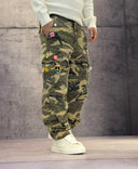 PANTALONE CARGO CON SPILLE - BERNA - ART. 25230130 - CAMOUFLAGE