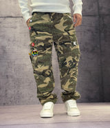 PANTALONE CARGO CON SPILLE - BERNA - ART. 25230130 - CAMOUFLAGE