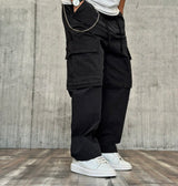 PANTALACCIO CON COULISSE CARGO TASCONE - BERNA - ART. 2460331 - COL. NERO