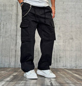 PANTALACCIO CON COULISSE CARGO TASCONE - BERNA - ART. 2460331 - COL. NERO