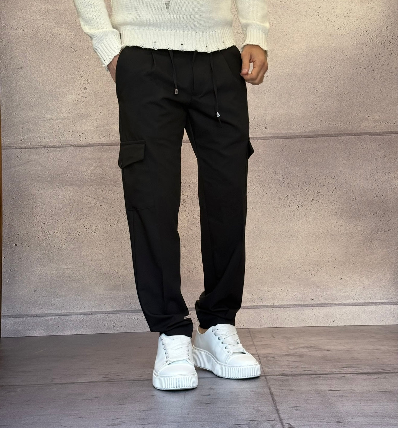 PANTALONE TASCONE CON COULISSE - IMPERIAL - ART. P6405CARGO