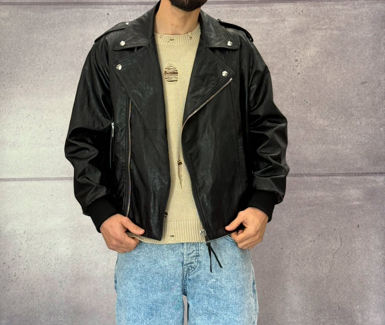 CHIODO BOMBER OVER - BERNA - ART. 2510941 - COL. NERO