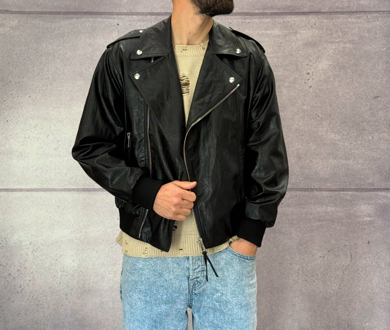CHIODO BOMBER OVER - BERNA - ART. 2510941 - COL. NERO