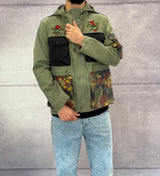 GIACCA CON CAPPUCCIO + PATCH - BERNA - ART. 25124330 - COL. VERDE MILITARE