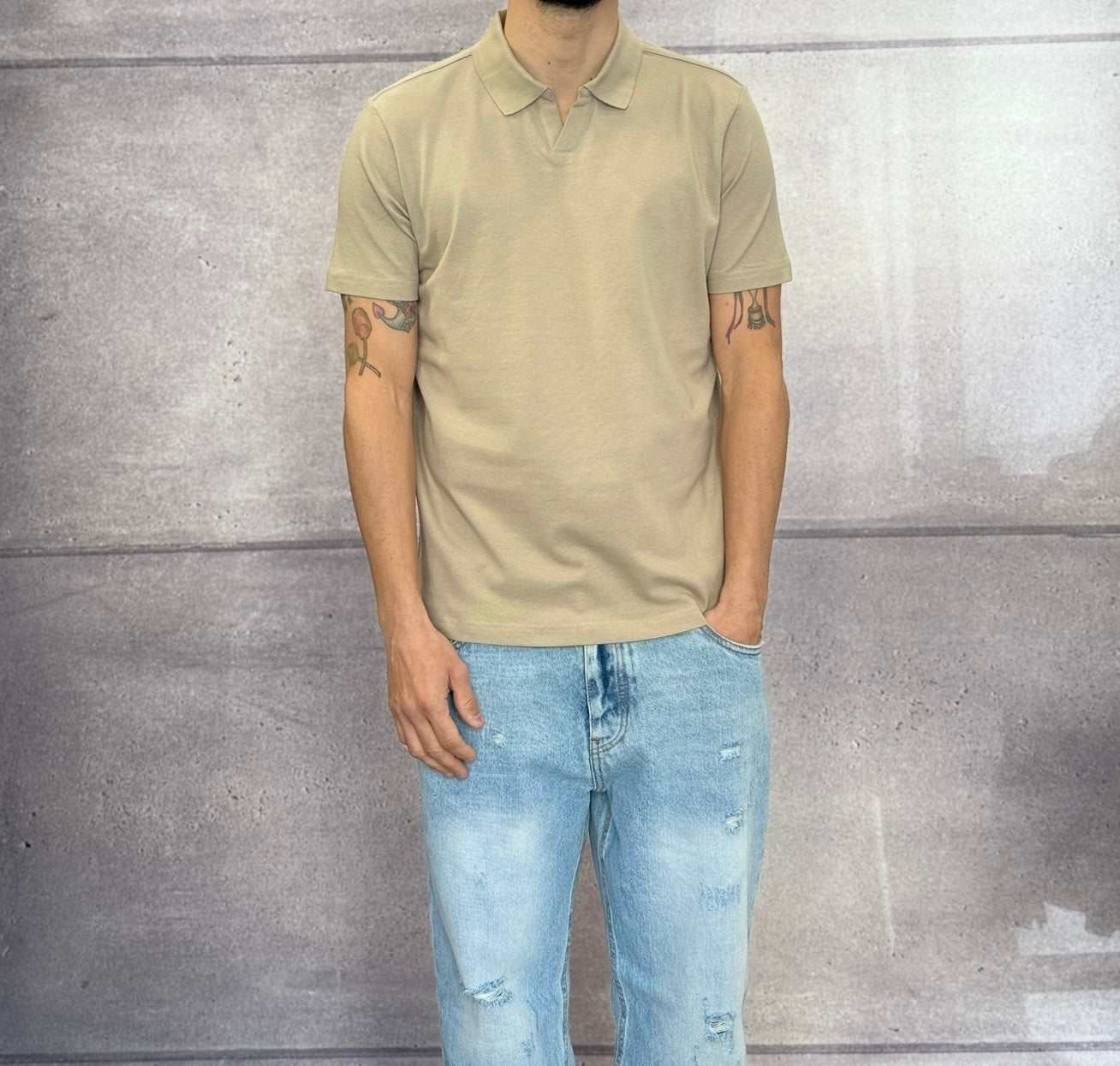 POLO M/M NO BOTTONI - BERNA - ART. 251338