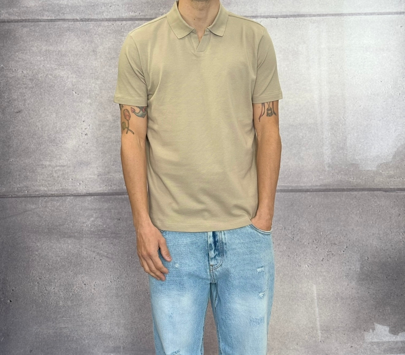 POLO M/M NO BOTTONI - BERNA - ART. 251338