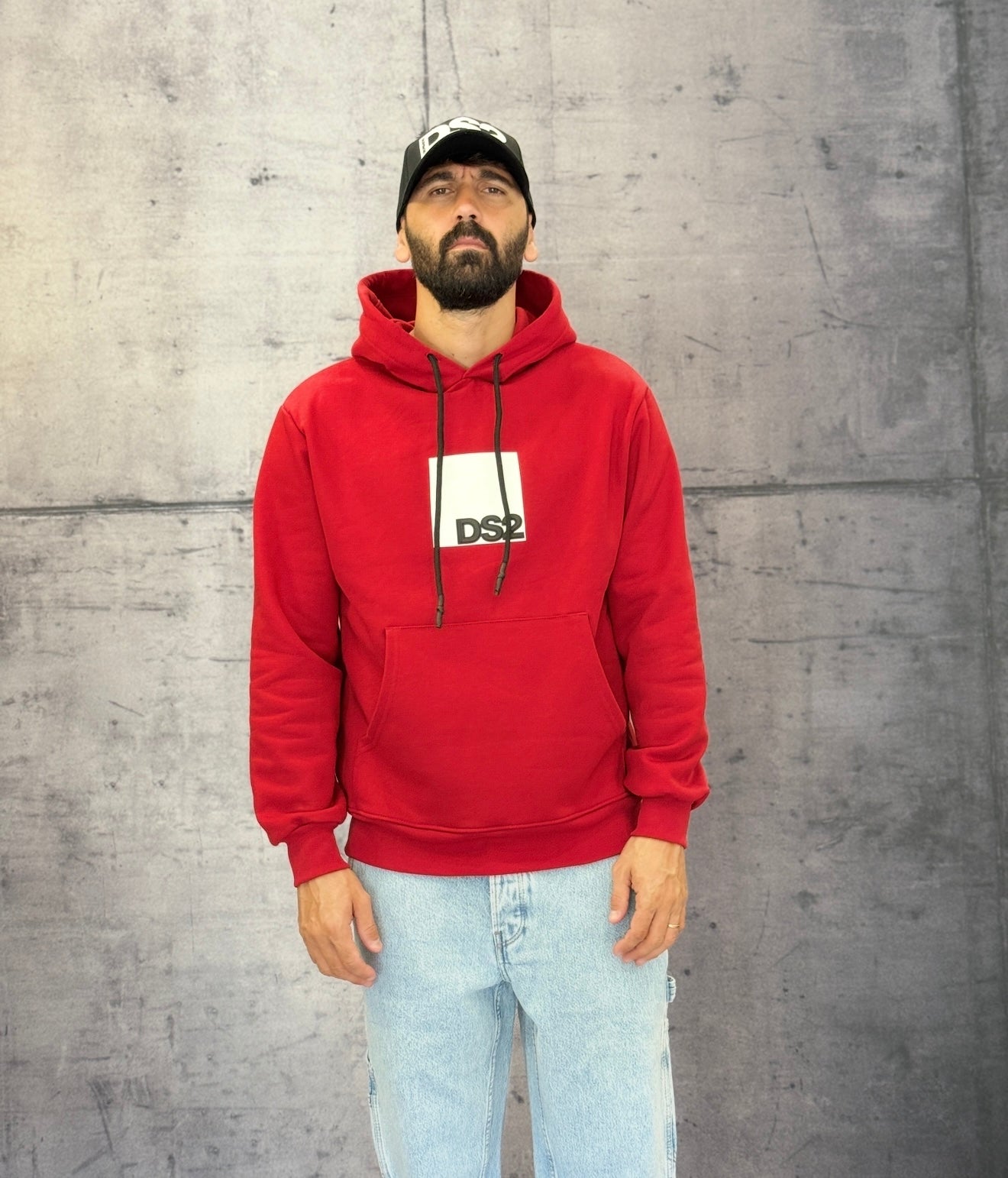 FELPA CON CAPPUCCIO - DS2 - ART. FW25205 - COL. VINACCIA