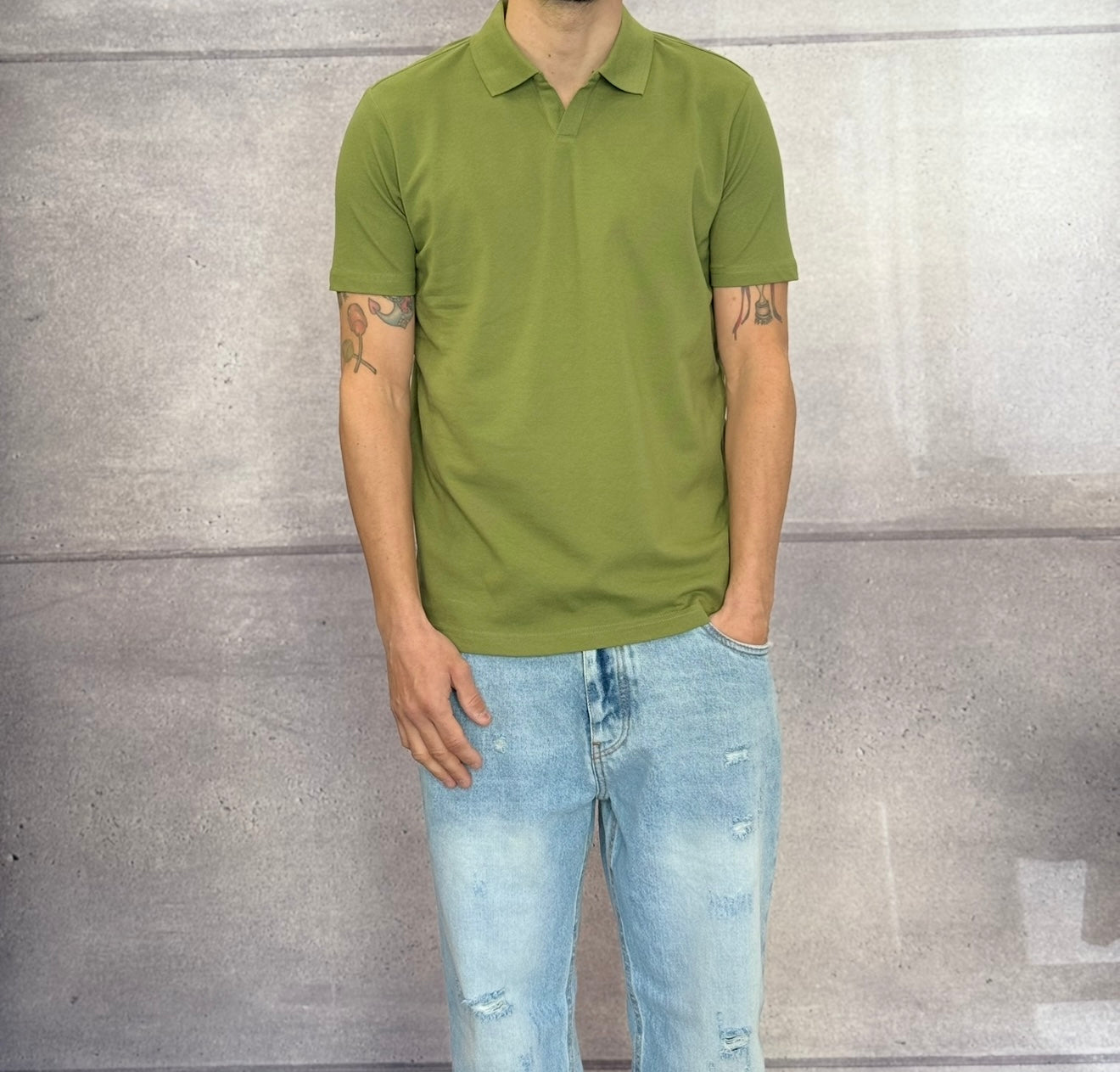POLO M/M NO BOTTONI - BERNA - ART. 251338