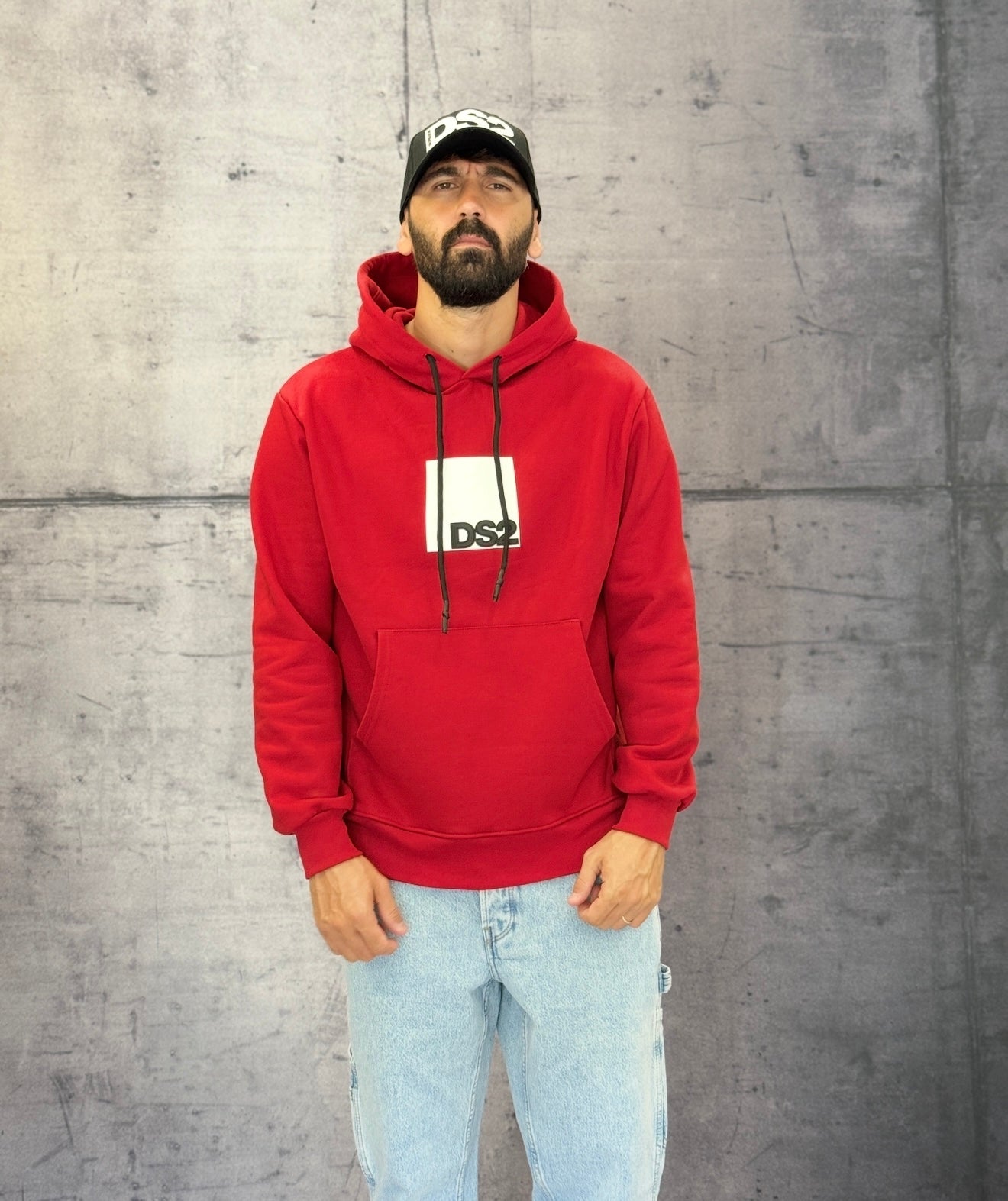 FELPA CON CAPPUCCIO - DS2 - ART. FW25205 - COL. VINACCIA