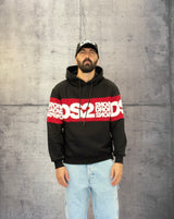 FELPA CON CAPPUCCIO - DS2 - ART. FW25219 - COL. NERO