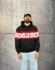 FELPA CON CAPPUCCIO - DS2 - ART. FW25219 - COL. NERO